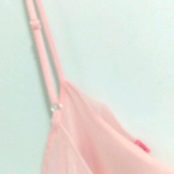 LORD & TAYLOR PINK LACE FLUTTER CHEMISE SIZE SMALL - Picture 5 of 10